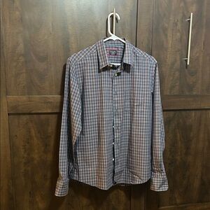 Untuckit Men's Wrinkle Free Shirt - Blue plaid